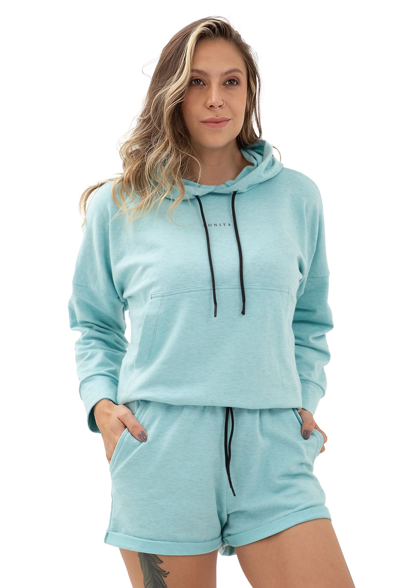 Hoodie para mujer azul